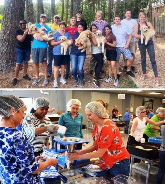 Callan employees volunteering